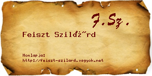 Feiszt Szilárd névjegykártya